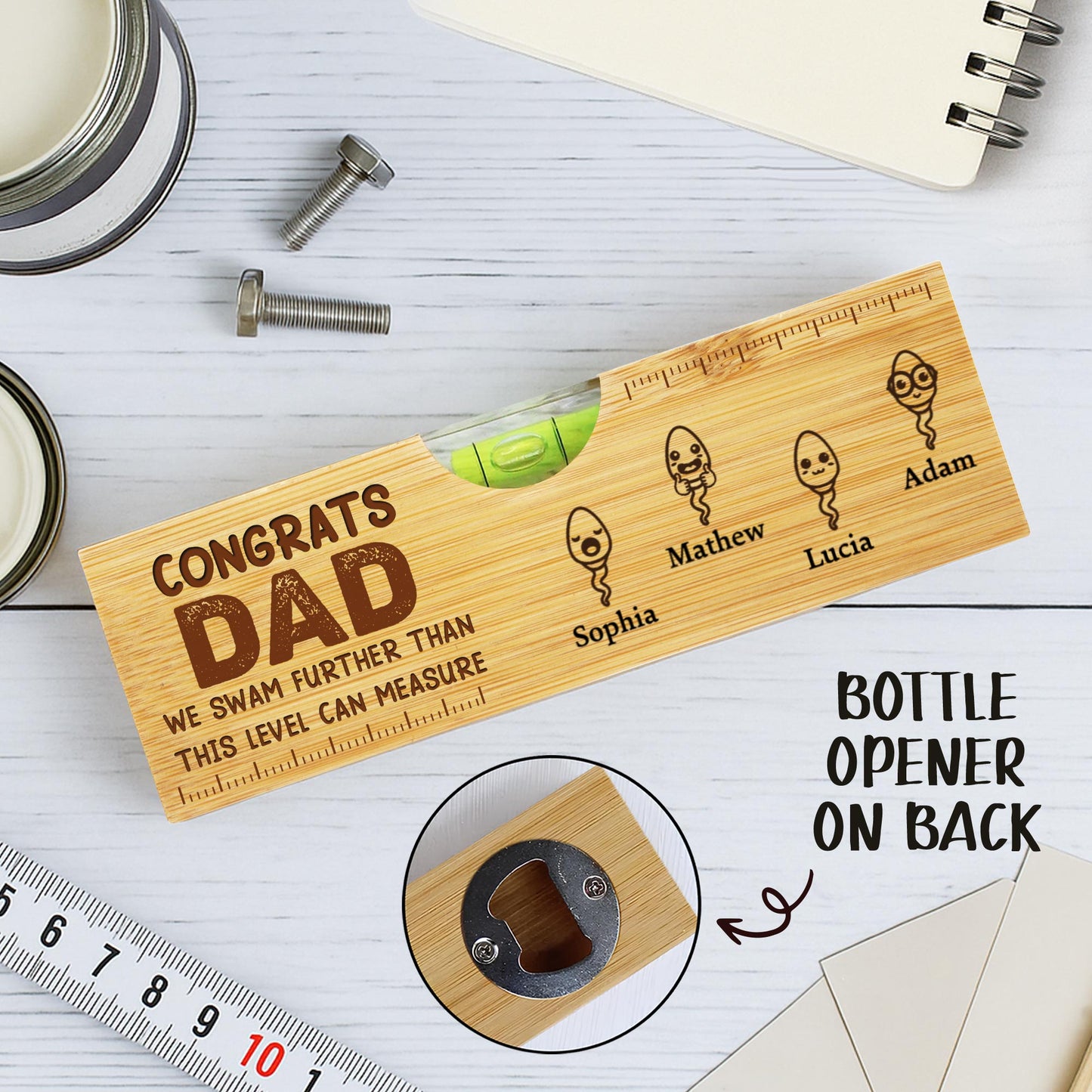 CONGRATS DAD We Swam Further Than This Level Can Measure, Sperm Icons