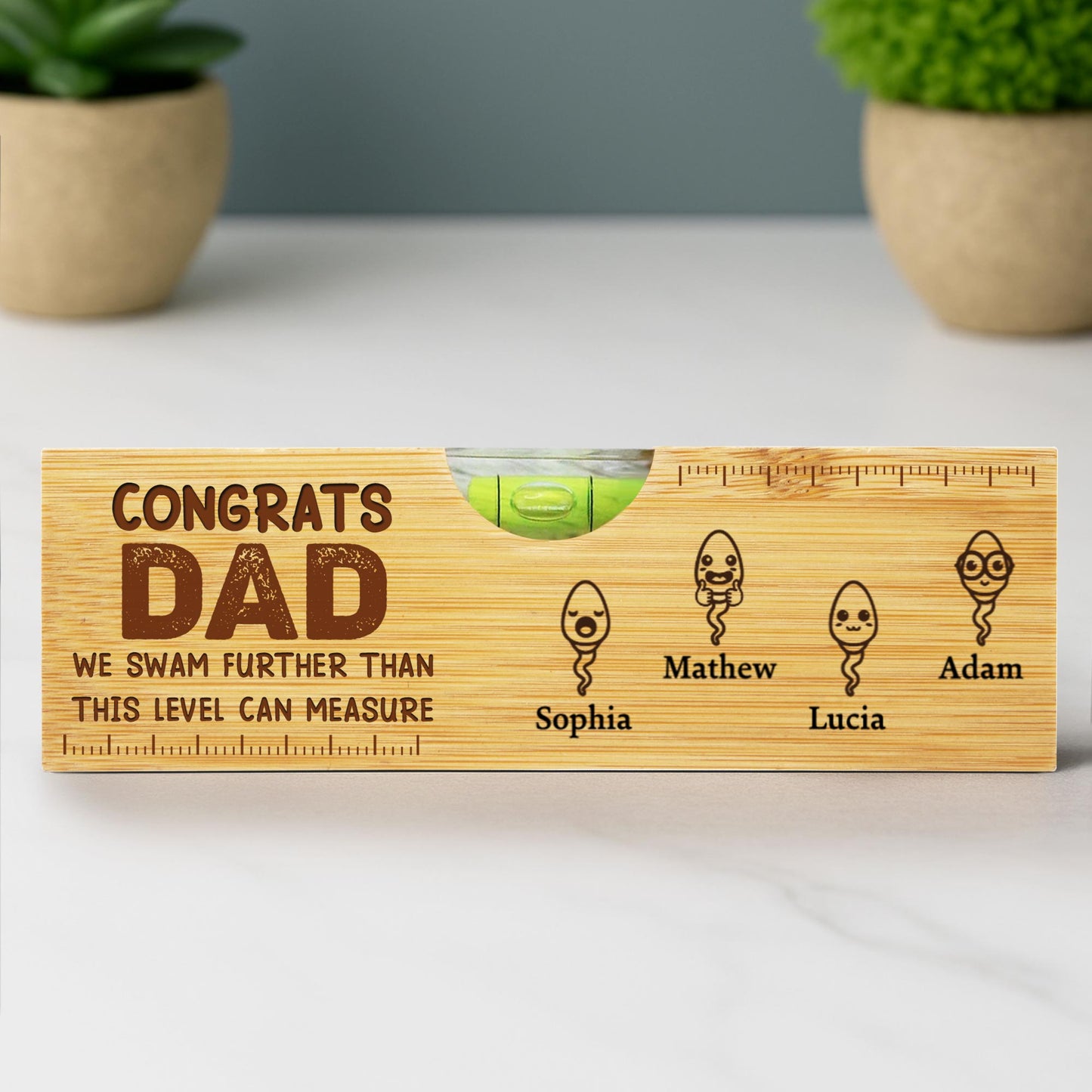 CONGRATS DAD We Swam Further Than This Level Can Measure, Sperm Icons