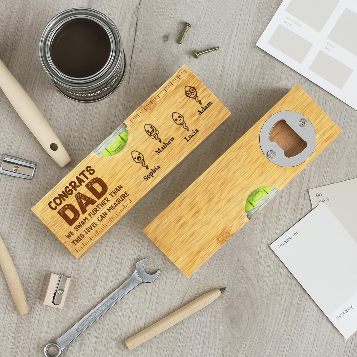 CONGRATS DAD We Swam Further Than This Level Can Measure, Sperm Icons