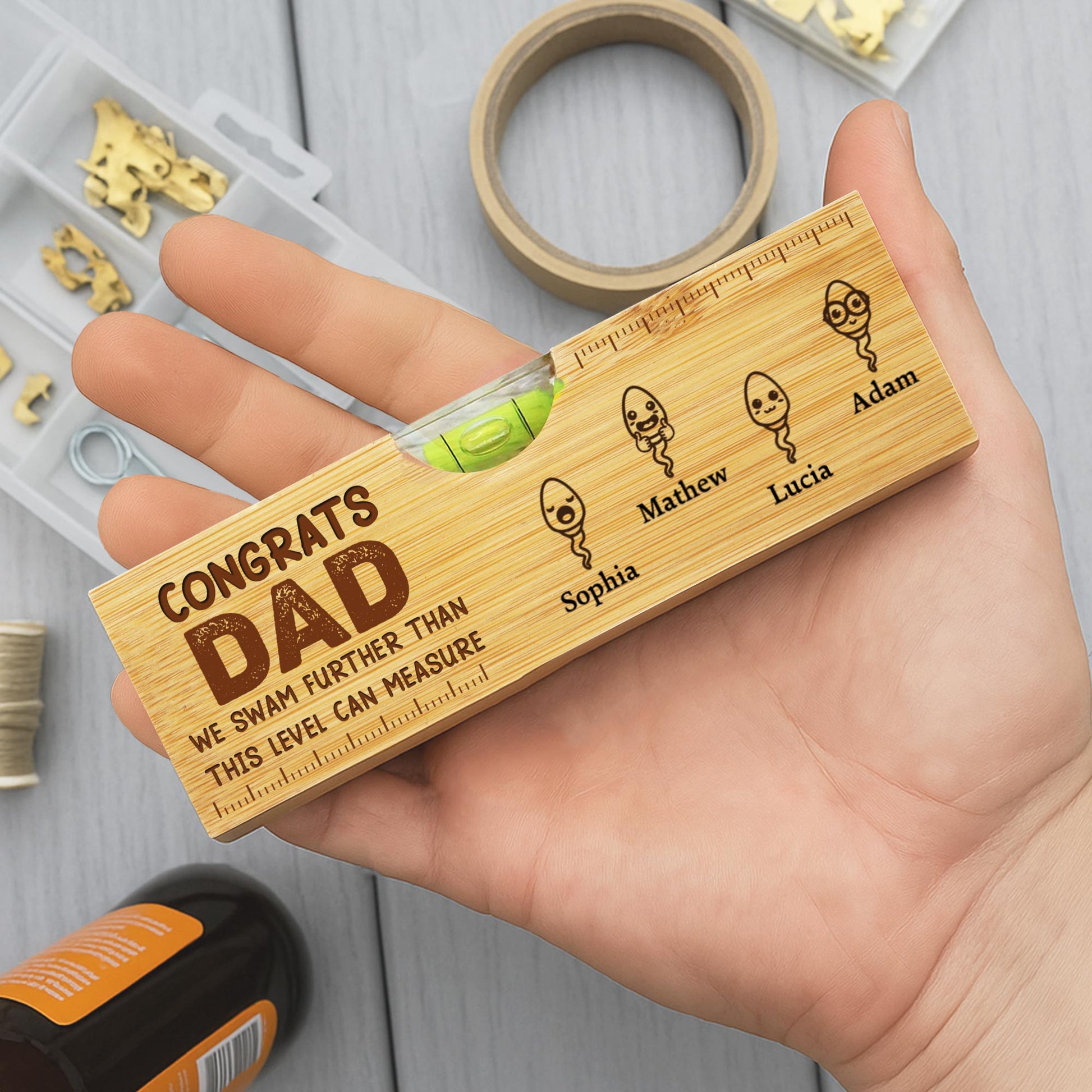 CONGRATS DAD We Swam Further Than This Level Can Measure, Sperm Icons