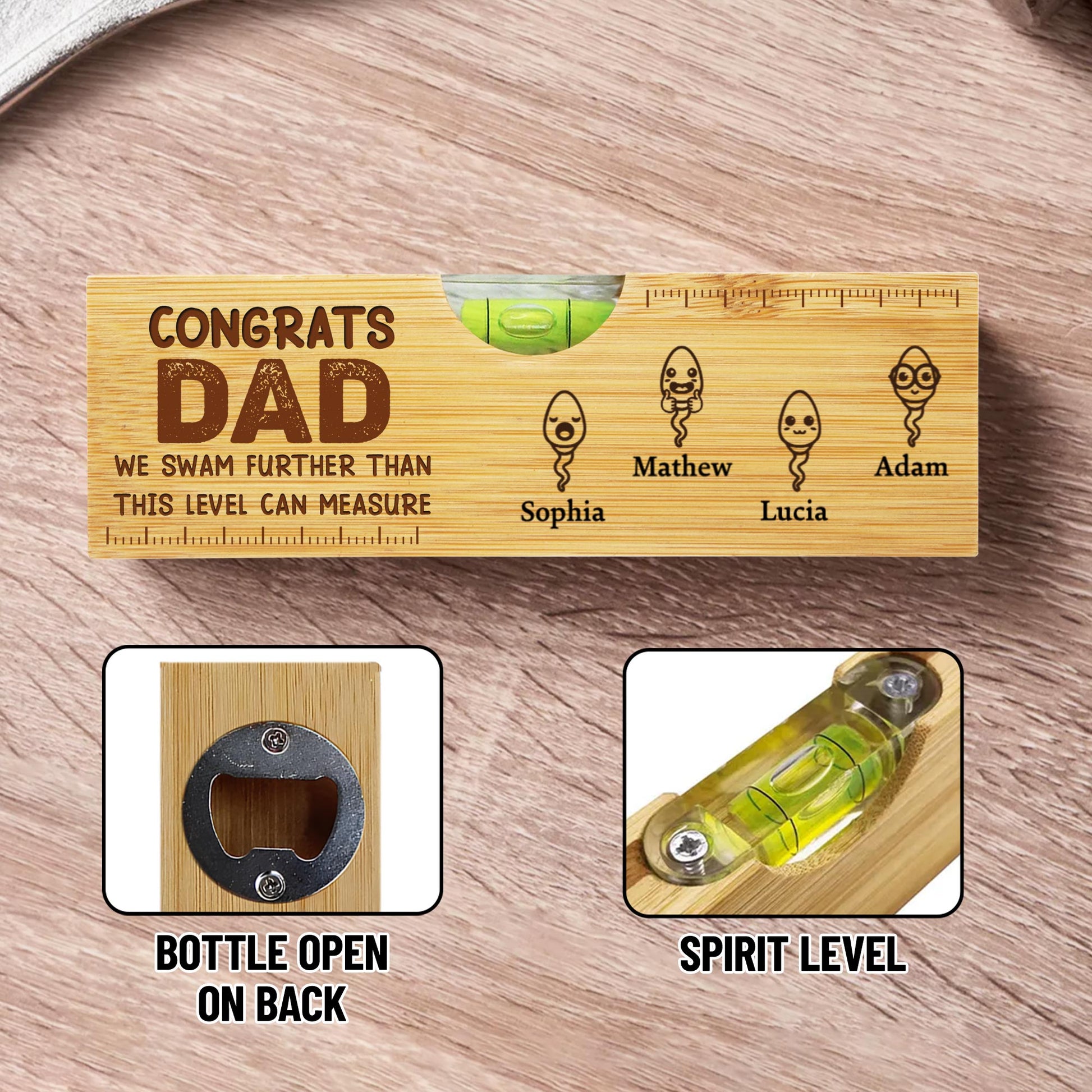 CONGRATS DAD We Swam Further Than This Level Can Measure, Sperm Icons