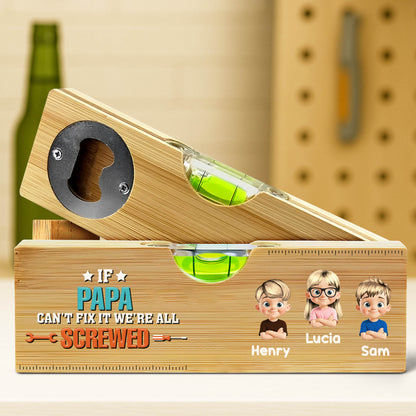 If Papa Can't Fix It We're All Screwed, Tool Icons And Cartoon Children