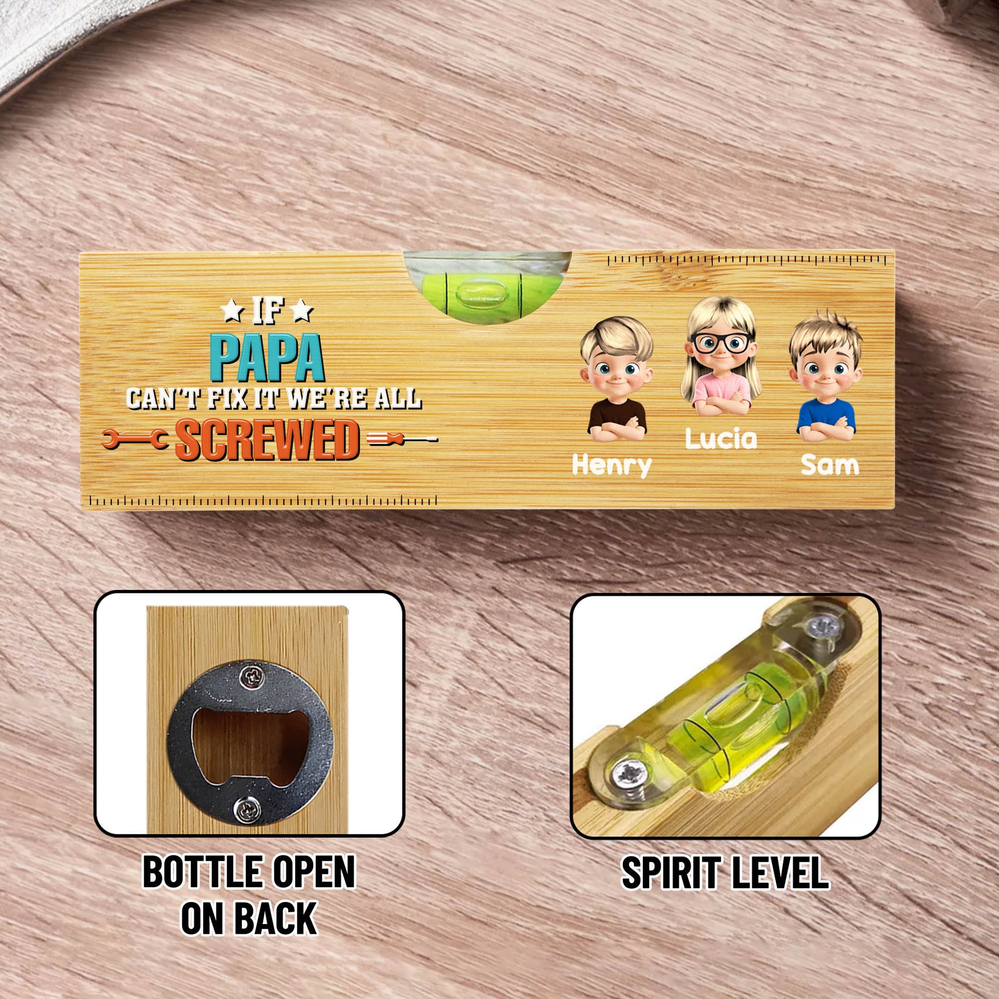 If Papa Can't Fix It We're All Screwed, Tool Icons And Cartoon Children