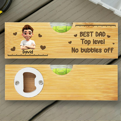 Best Dad Top Level No Bubbles Off