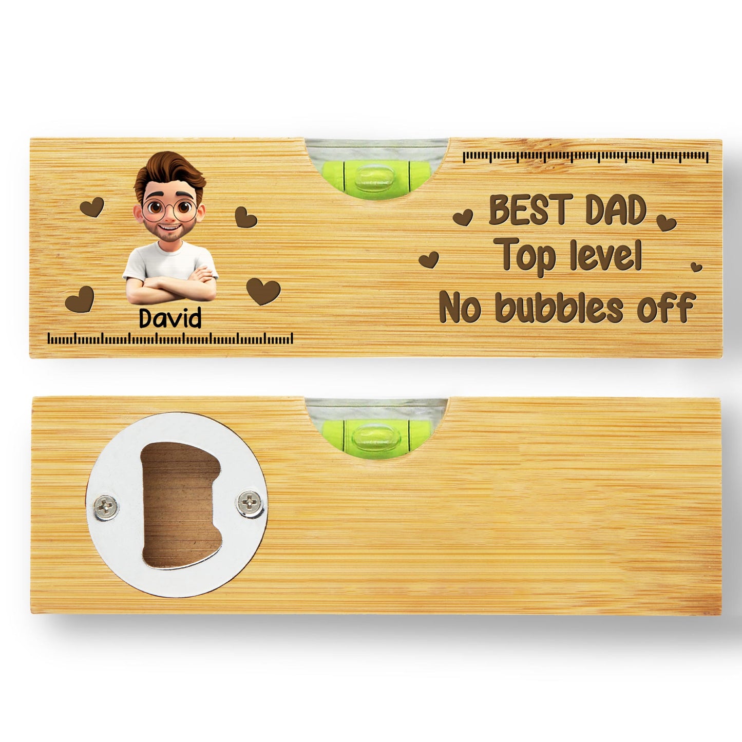 Best Dad Top Level No Bubbles Off