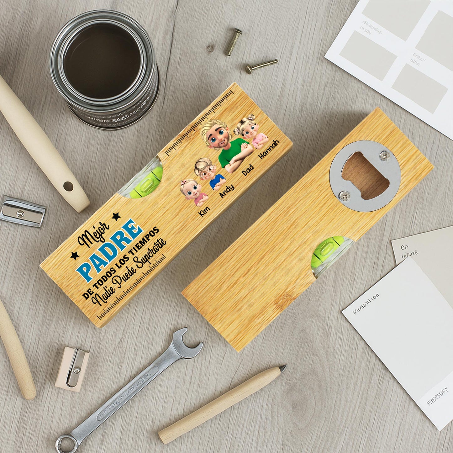 Mejor Padre De Todos Los Tiempos, Spirit Level With Bottle Opener