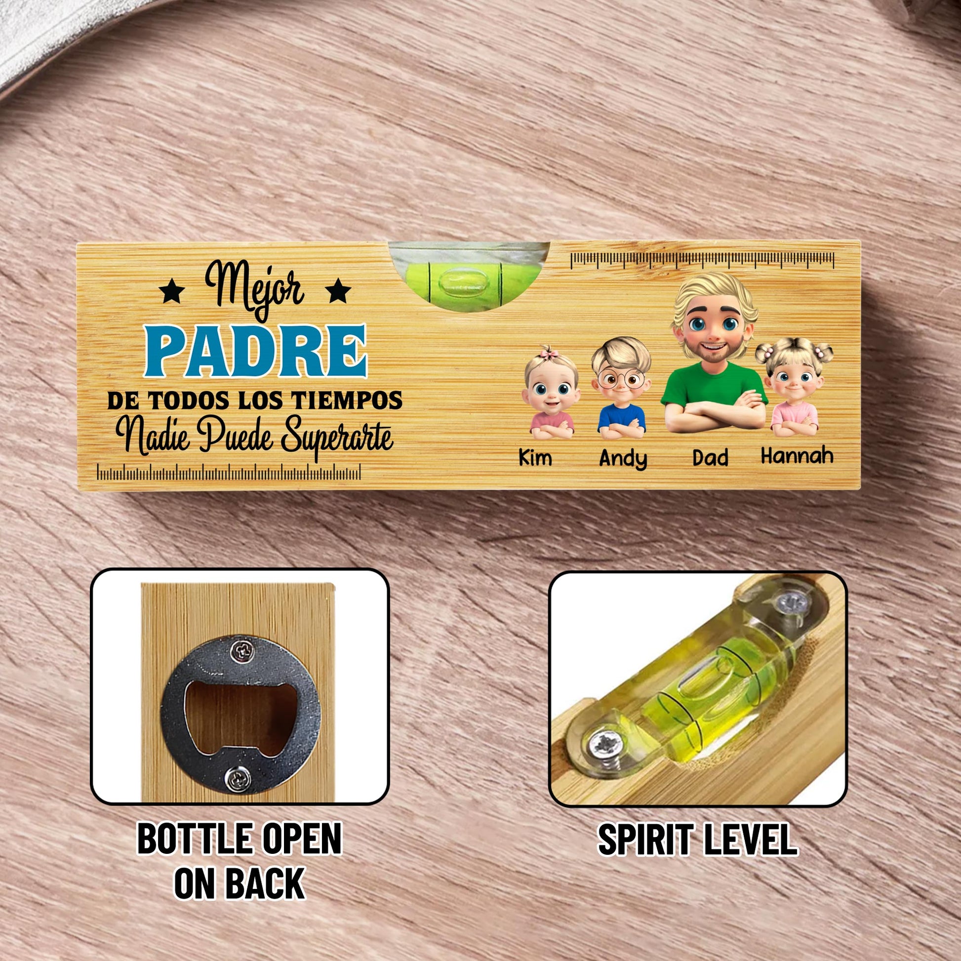 Mejor Padre De Todos Los Tiempos, Spirit Level With Bottle Opener