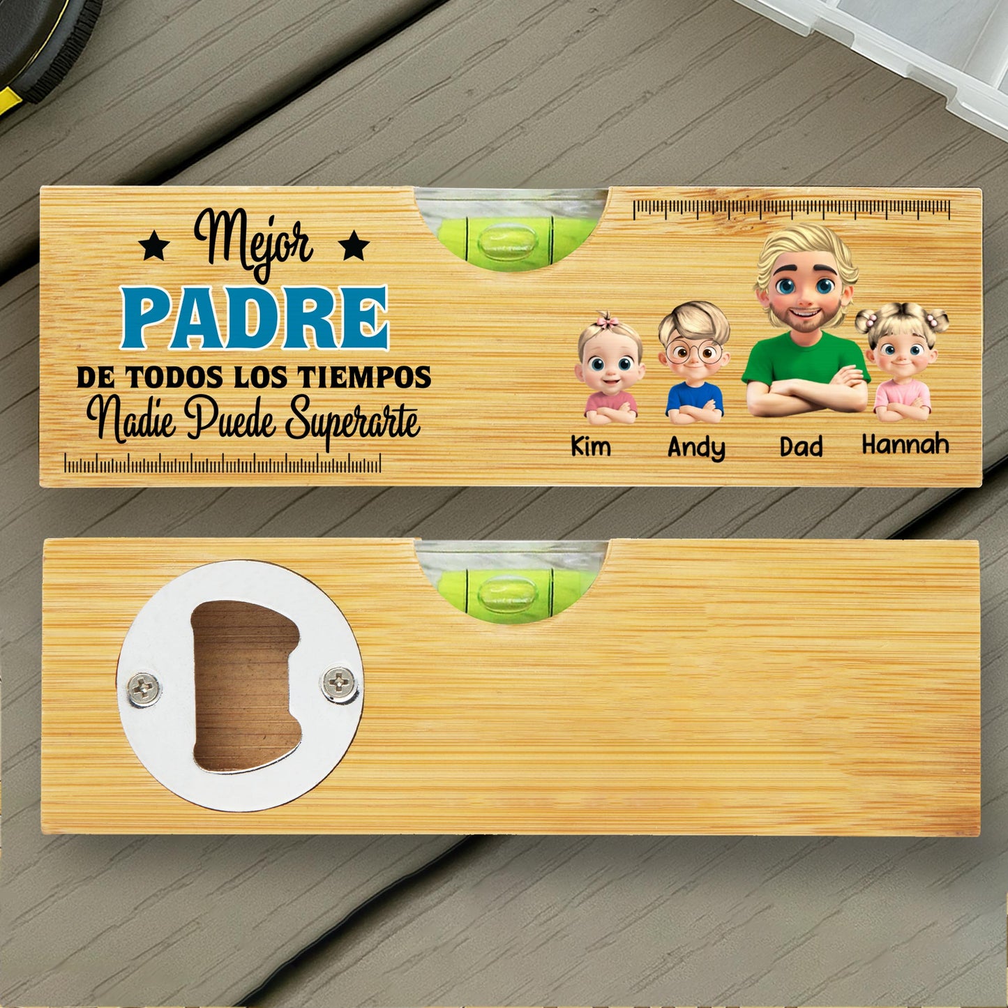 Mejor Padre De Todos Los Tiempos, Spirit Level With Bottle Opener