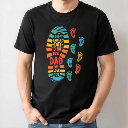 Happy Father's Day To The Best Dad We Love You, Footprints