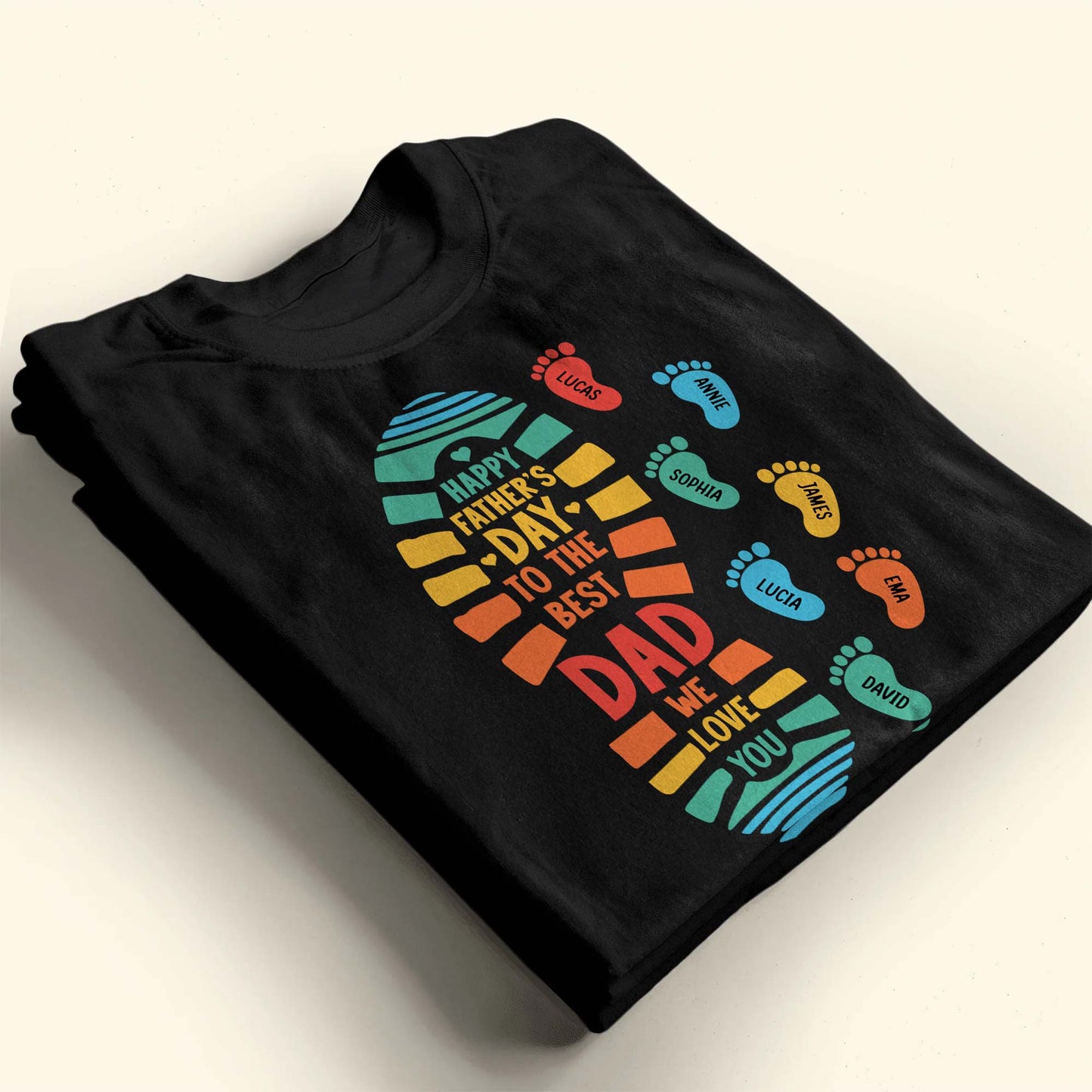 Happy Father's Day To The Best Dad We Love You, Footprints