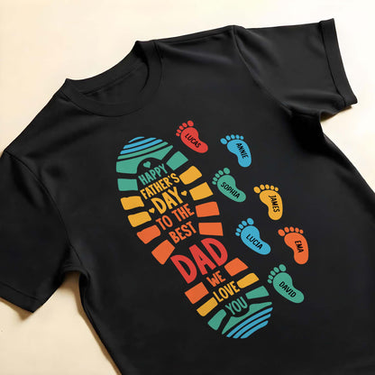 Happy Father's Day To The Best Dad We Love You, Footprints