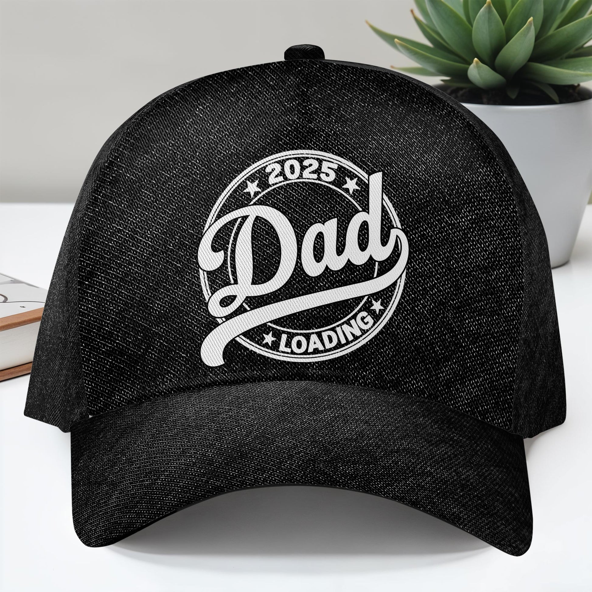 Dad Loading, Stars and Text