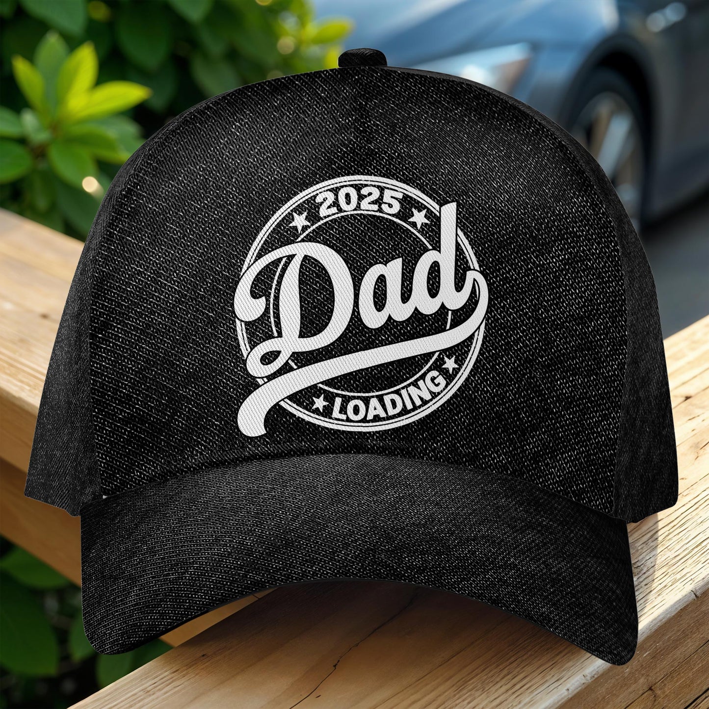 Dad Loading, Stars and Text