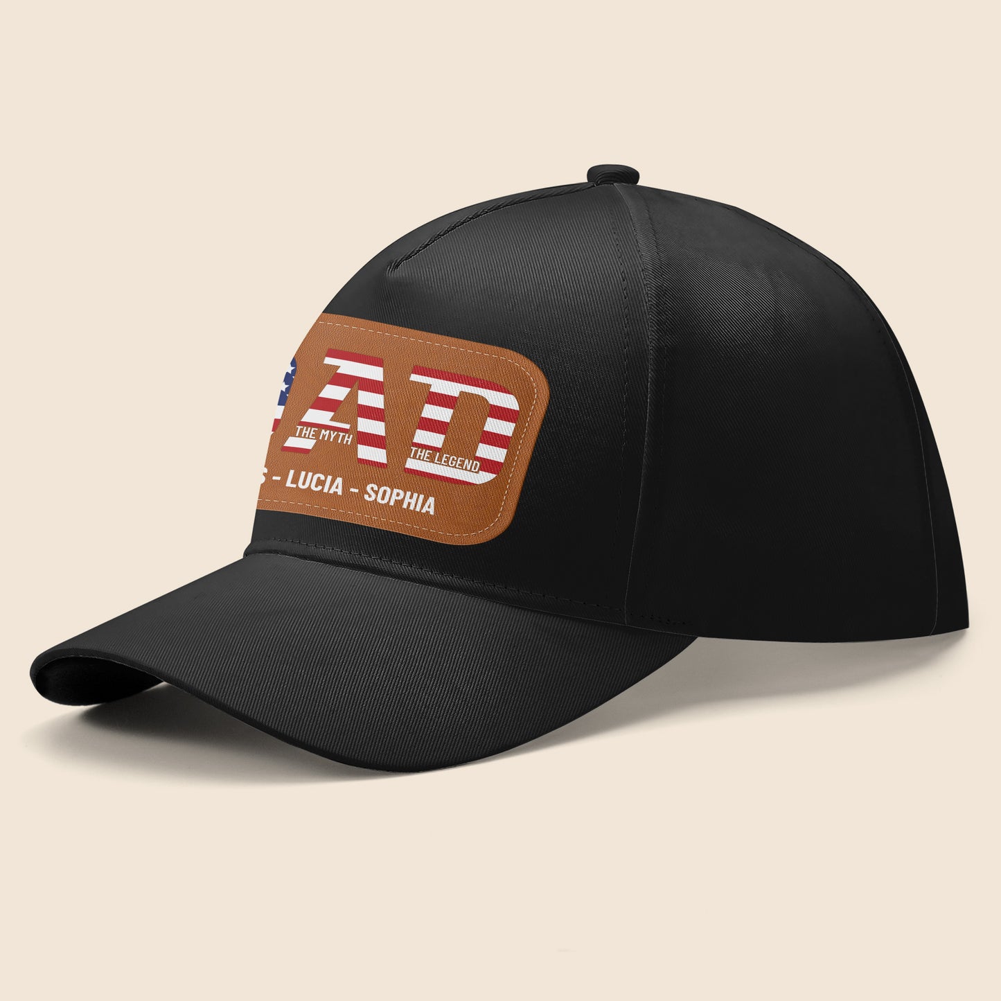 Dad The Man The Myth The Legend, American Flag - Personalized Classic Cap - DAD042_CCAP