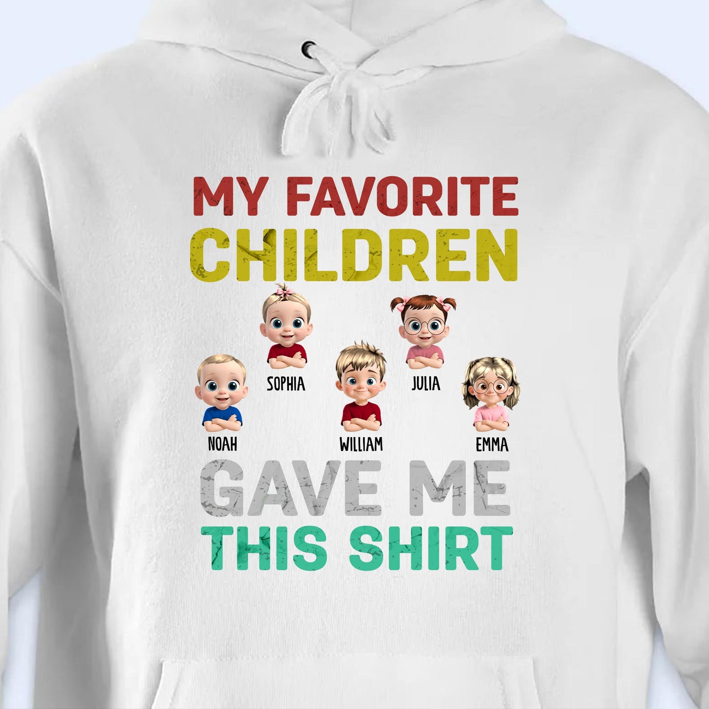 My Favorite Children Gave Me This Shirt, Cartoon Children