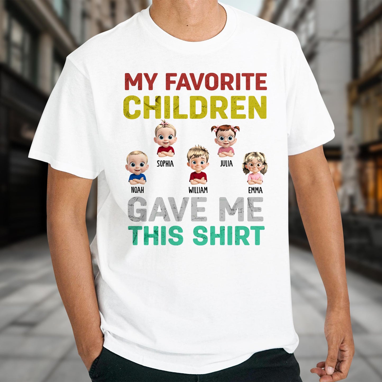 My Favorite Children Gave Me This Shirt, Cartoon Children