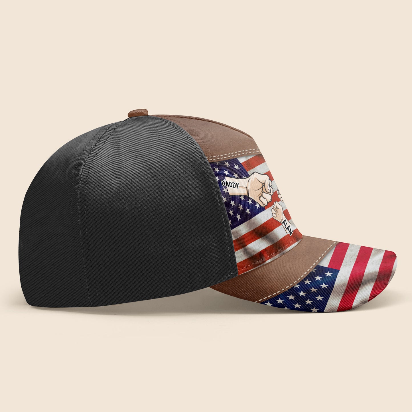 Best Dad Ever, American Flag and Fist Bumps