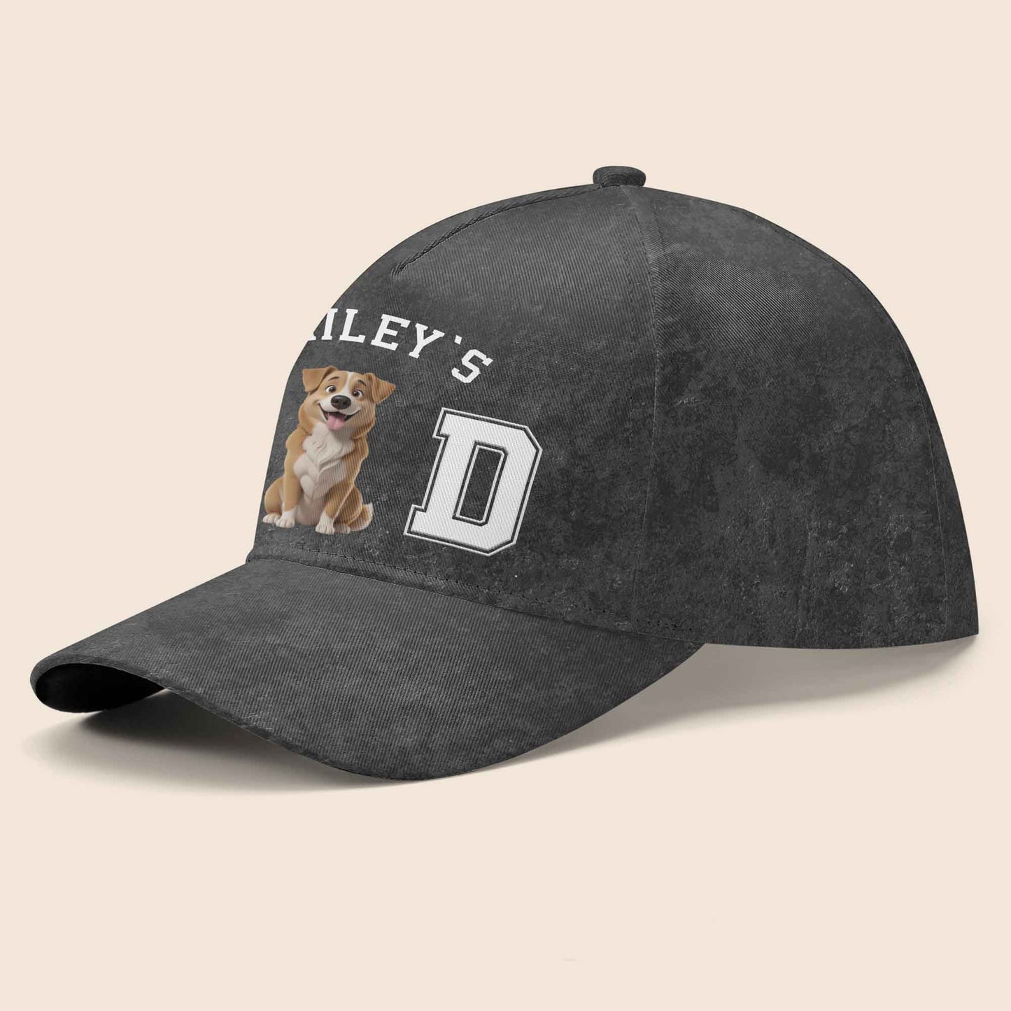 Bailey's Dad, Dog And Lettering Cap