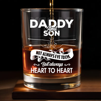 Daddy And Daughter, Not Always Eye To Eye But Always Heart To Heart, Hearts and Handshake