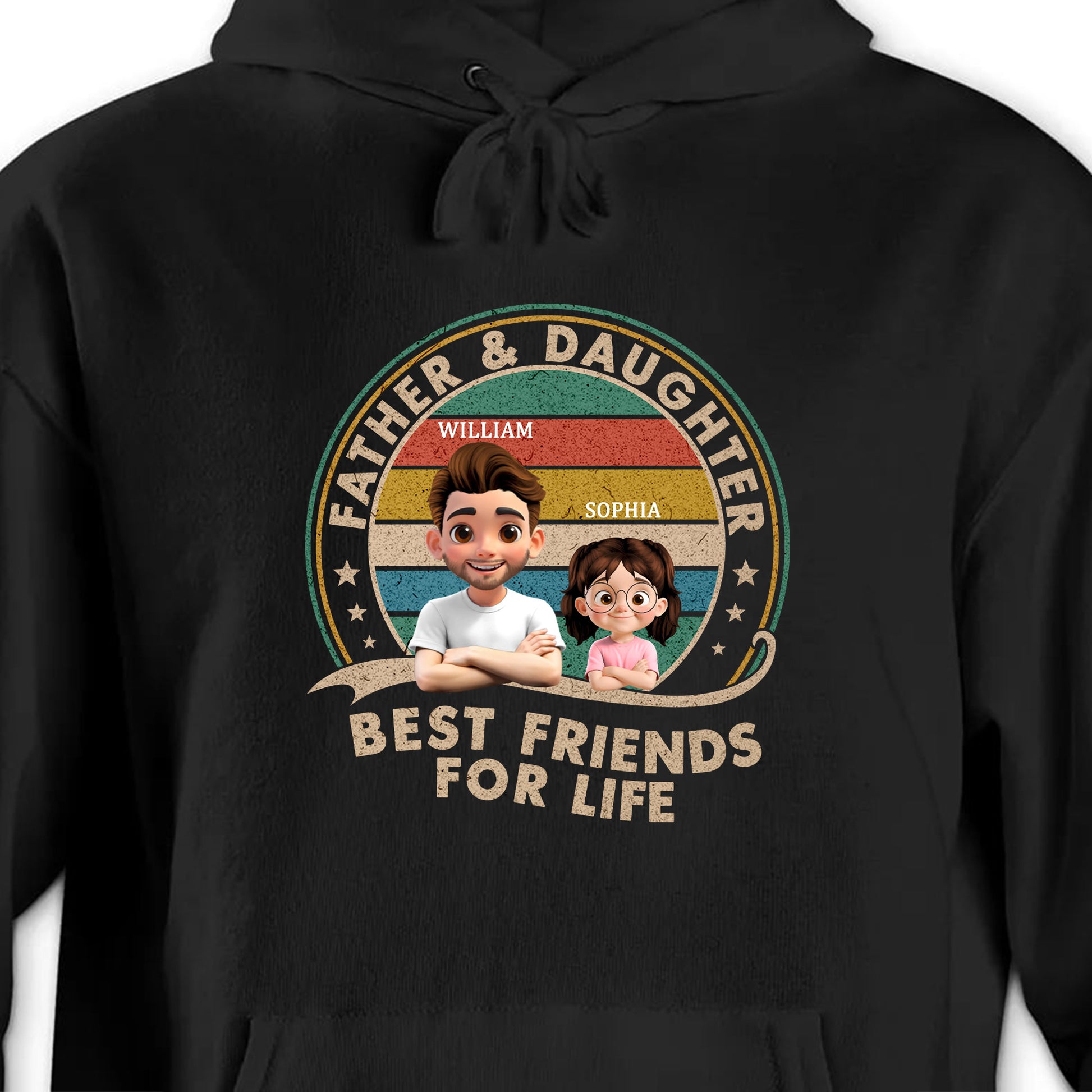 Father & Daughter Best Friends For Life, Customizable Characters