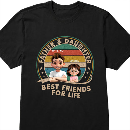 Father & Daughter Best Friends For Life, Customizable Characters