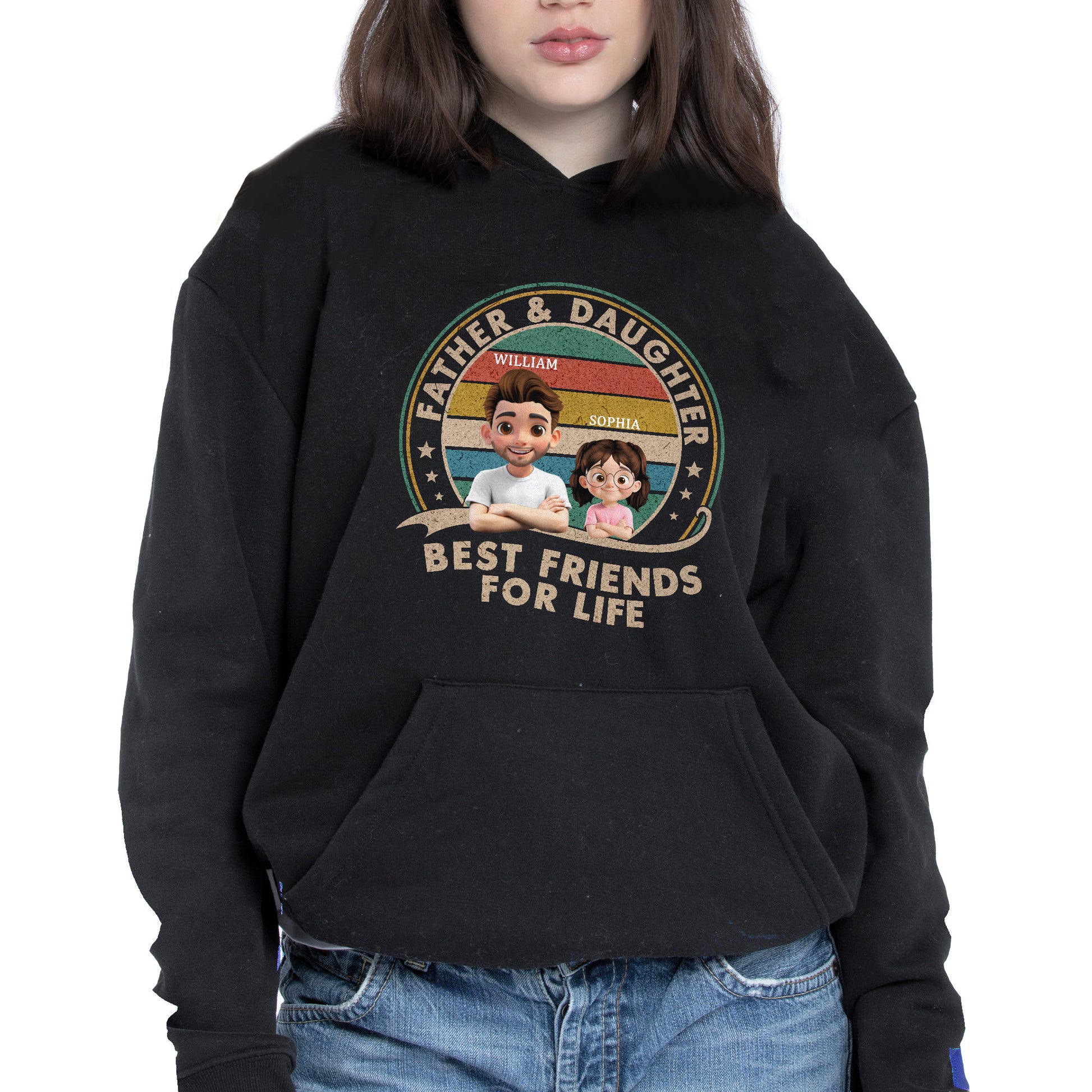Father & Daughter Best Friends For Life, Customizable Characters