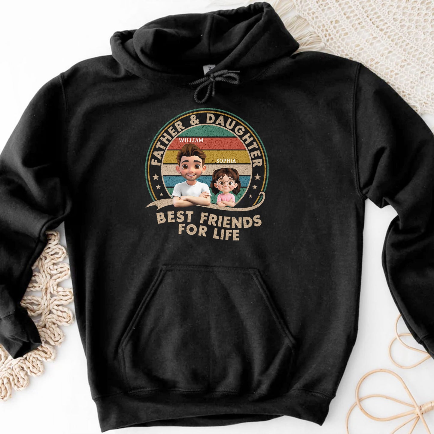 Father & Daughter Best Friends For Life, Customizable Characters