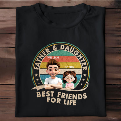 Father & Daughter Best Friends For Life, Customizable Characters