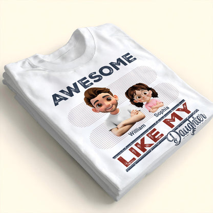 Awesome Like My Daughter Cartoon Style