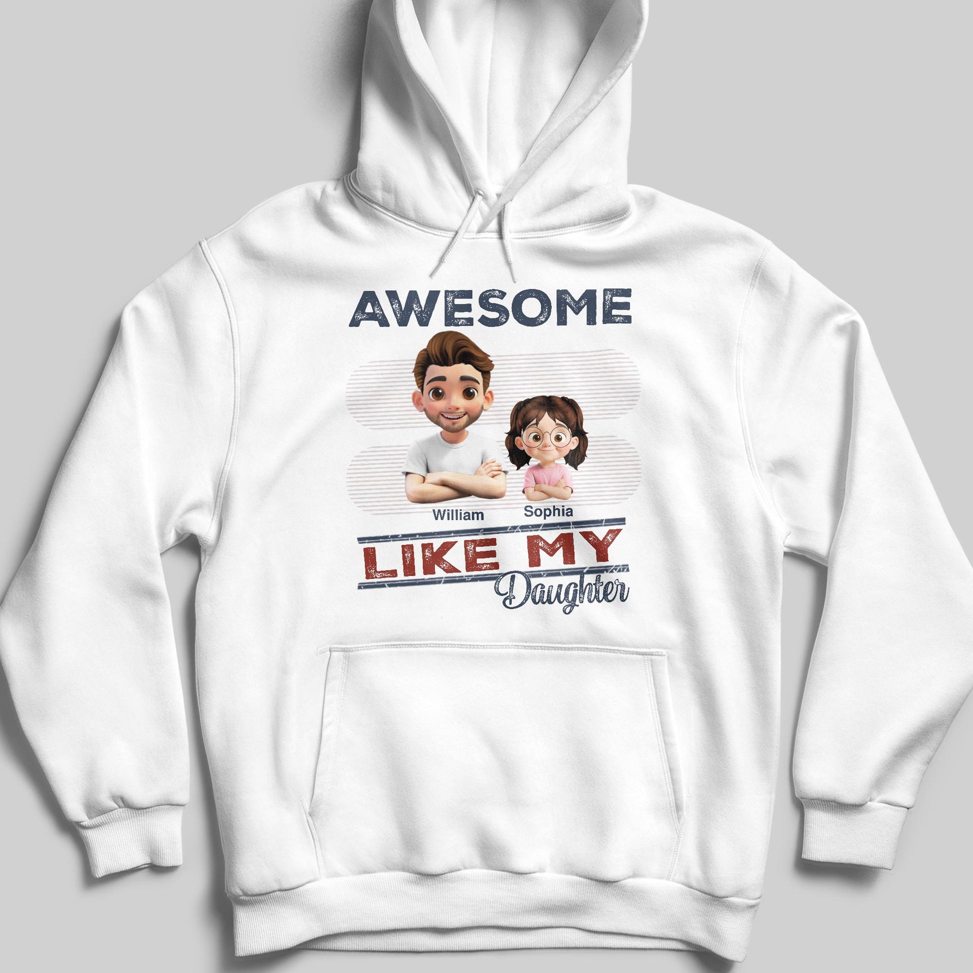 Awesome Like My Daughter Cartoon Style