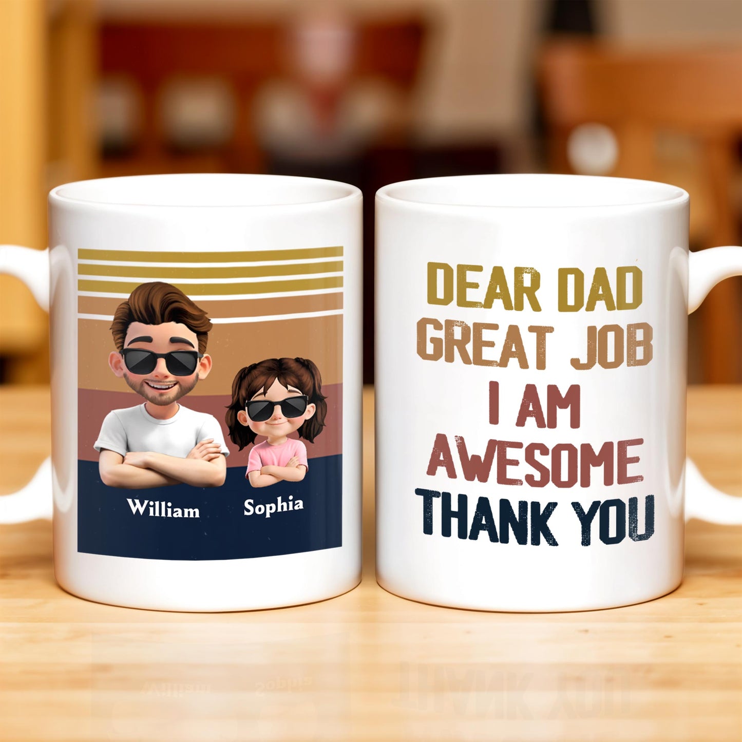 Dear Dad Great Job I Am Awesome Thank You, Father And Daughter