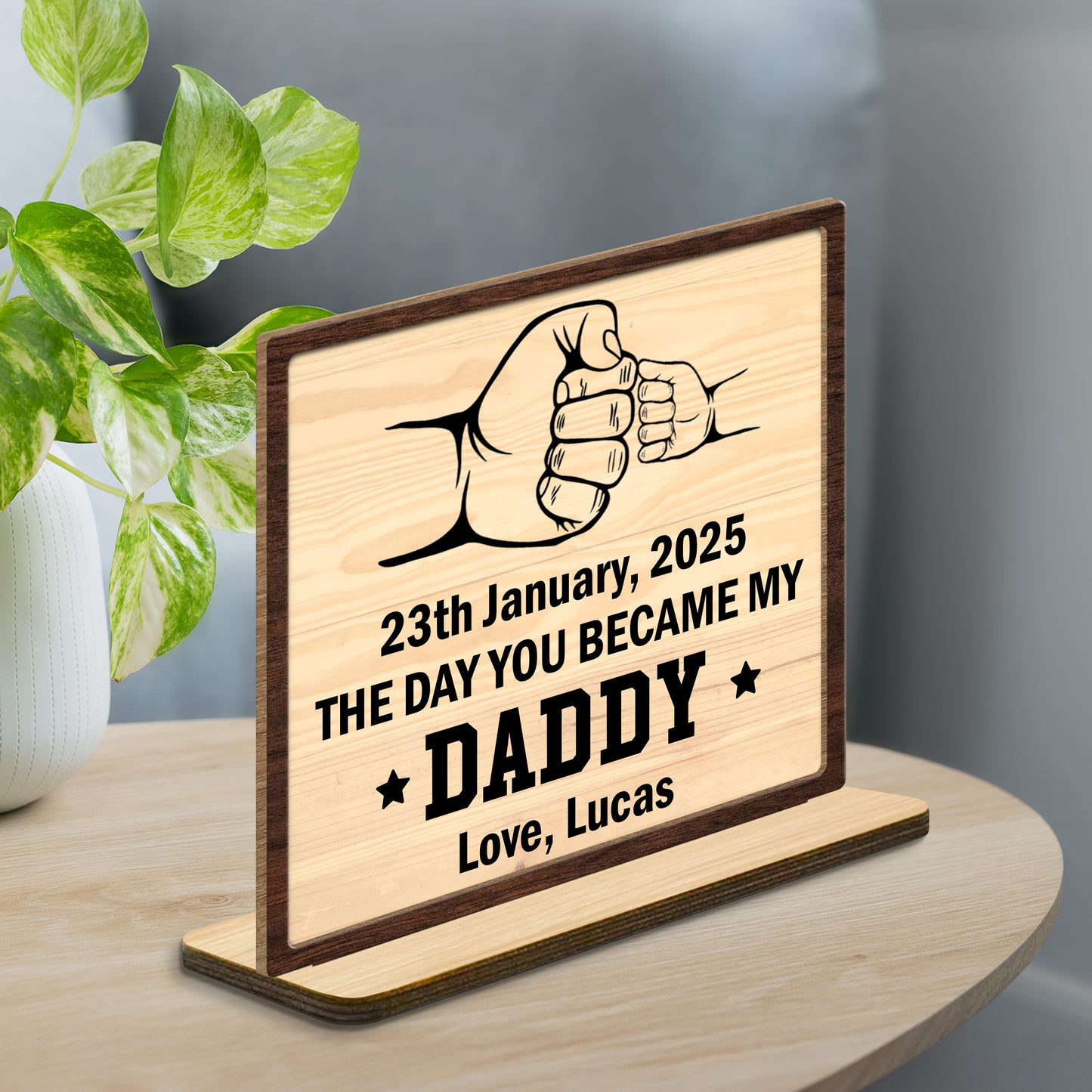 The Day You Became My Daddy, Handshake and Fist