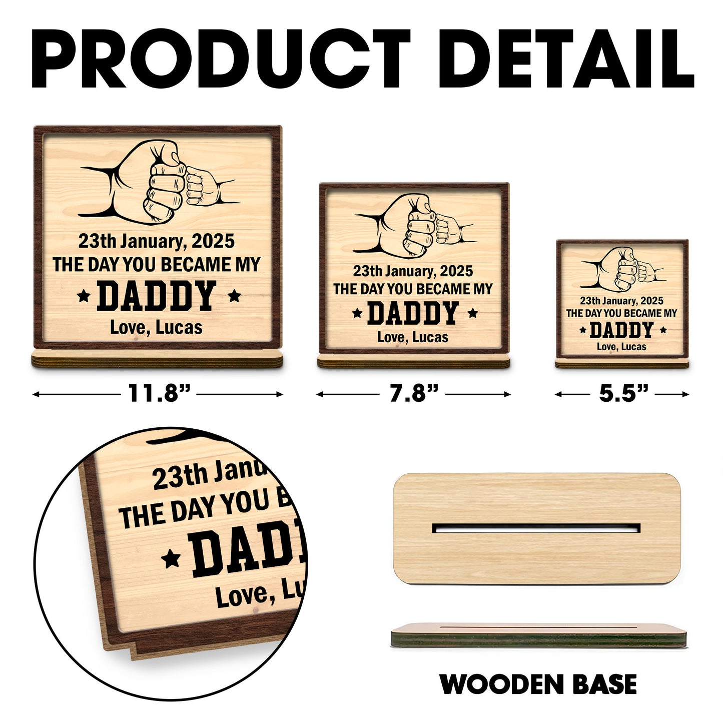 The Day You Became My Daddy, Handshake and Fist