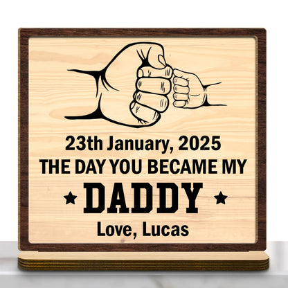 The Day You Became My Daddy, Handshake and Fist