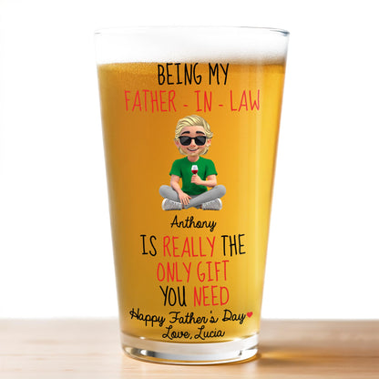 Being My Father-In-Law Anthony Is Really The Only Gift You Need, Cartoon Figure and Microphone