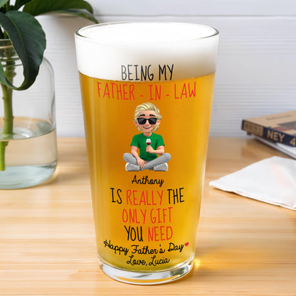 Being My Father-In-Law Anthony Is Really The Only Gift You Need, Cartoon Figure and Microphone