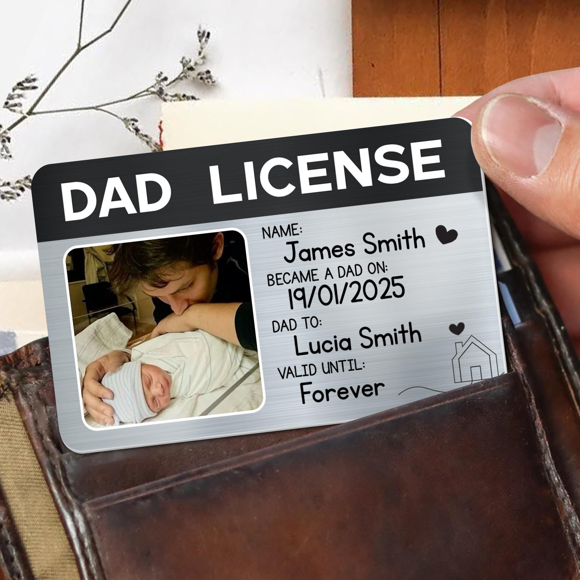 Dad License, Became A Dad On, Photo Of Dad And Baby