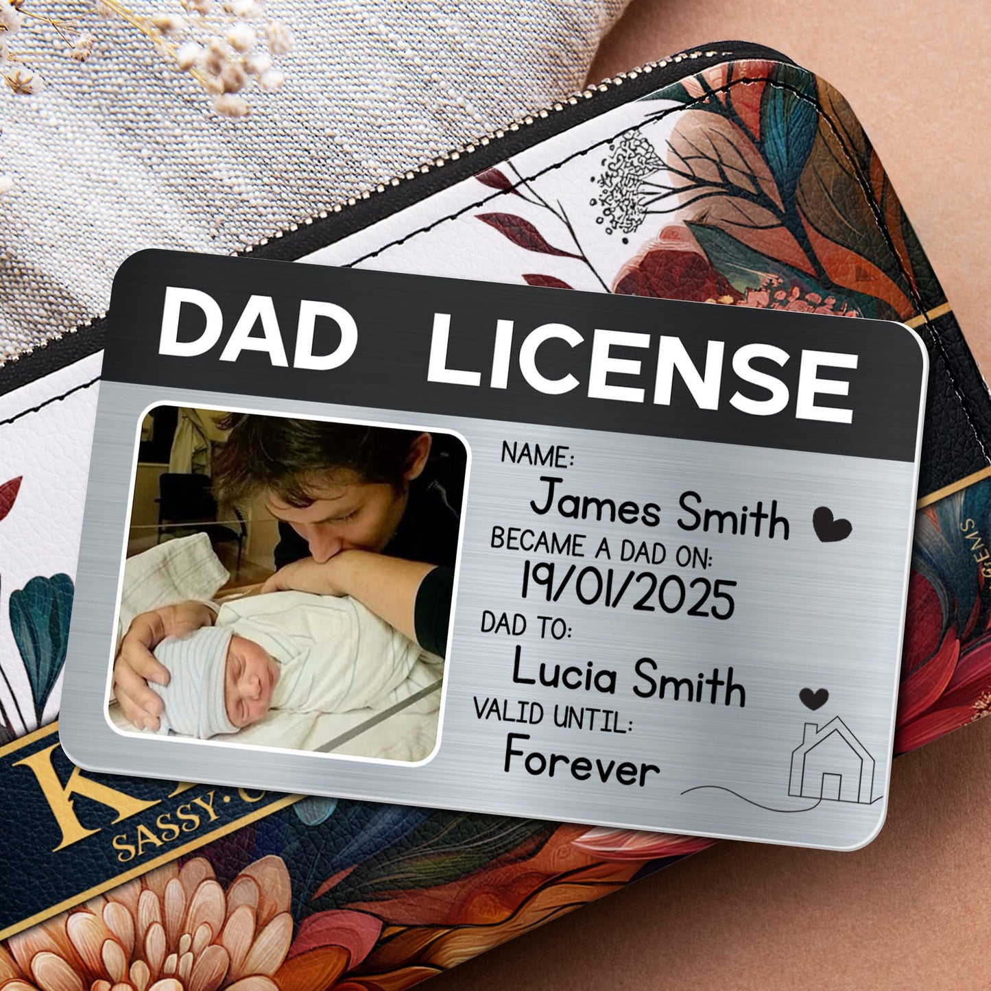 Dad License, Became A Dad On, Photo Of Dad And Baby