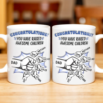 Congratulations! You have raised awesome children, Handshake and Fist Bump