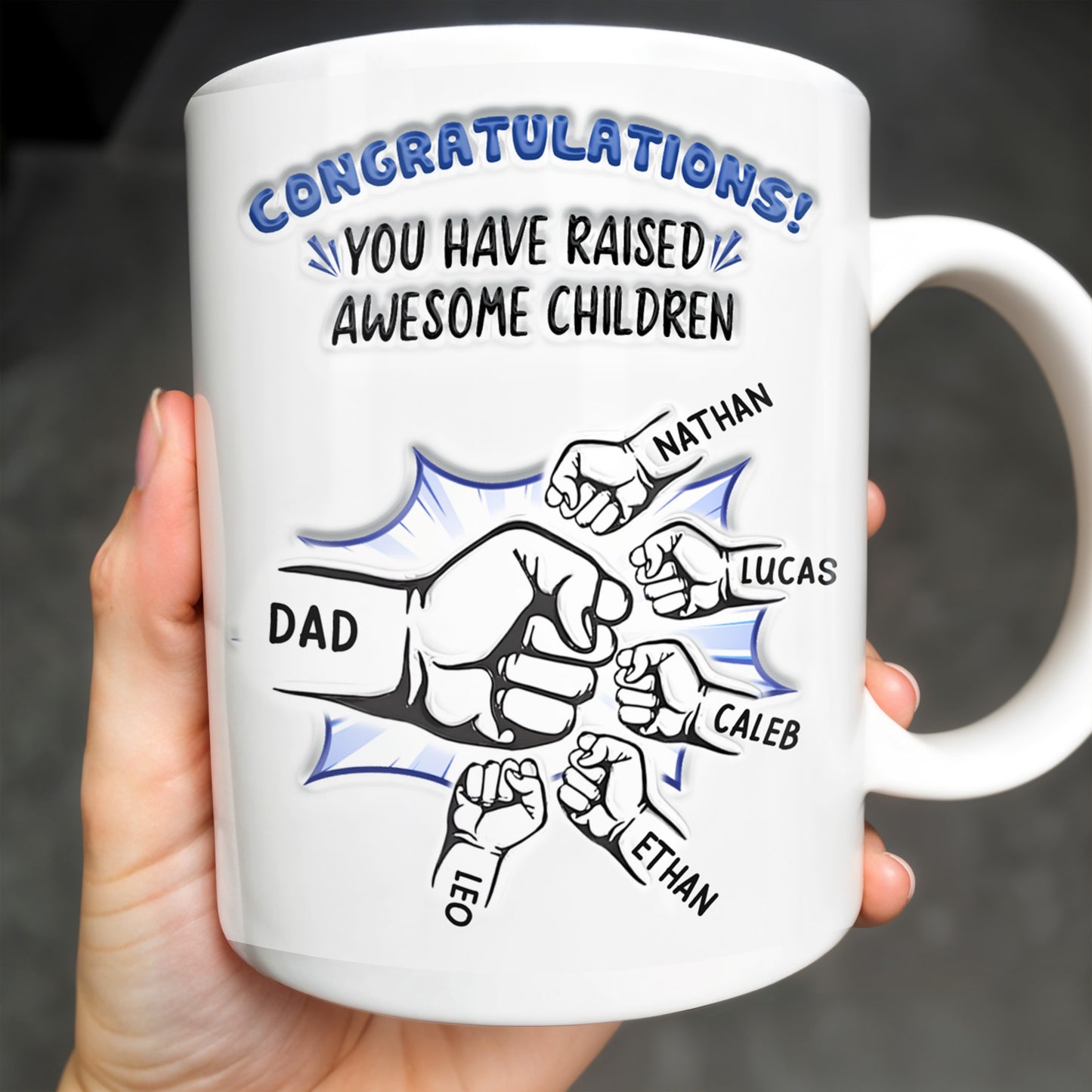 Congratulations! You have raised awesome children, Handshake and Fist Bump
