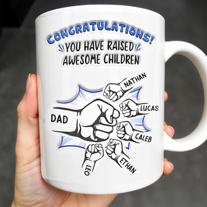 Congratulations! You have raised awesome children, Handshake and Fist Bump