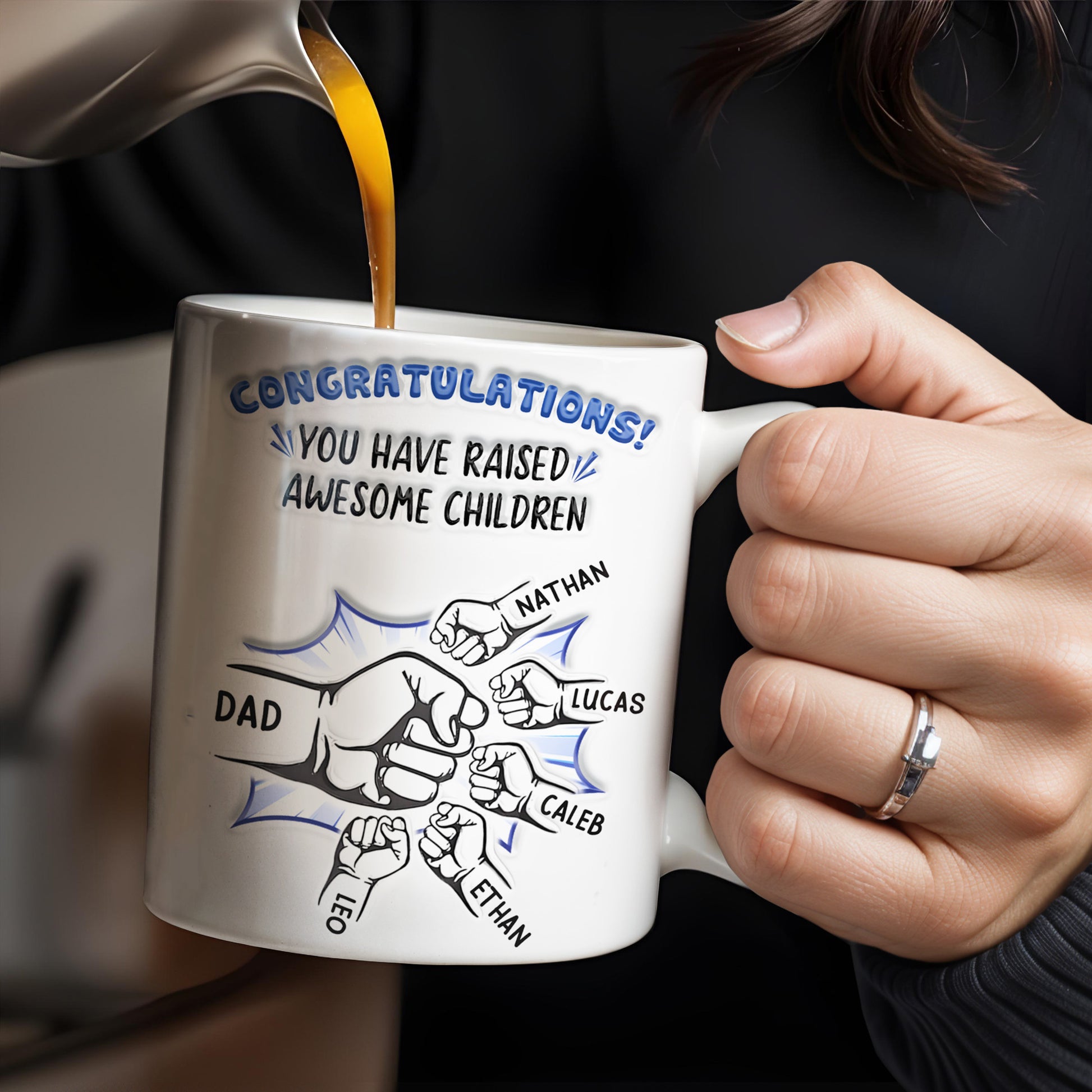 Congratulations! You have raised awesome children, Handshake and Fist Bump