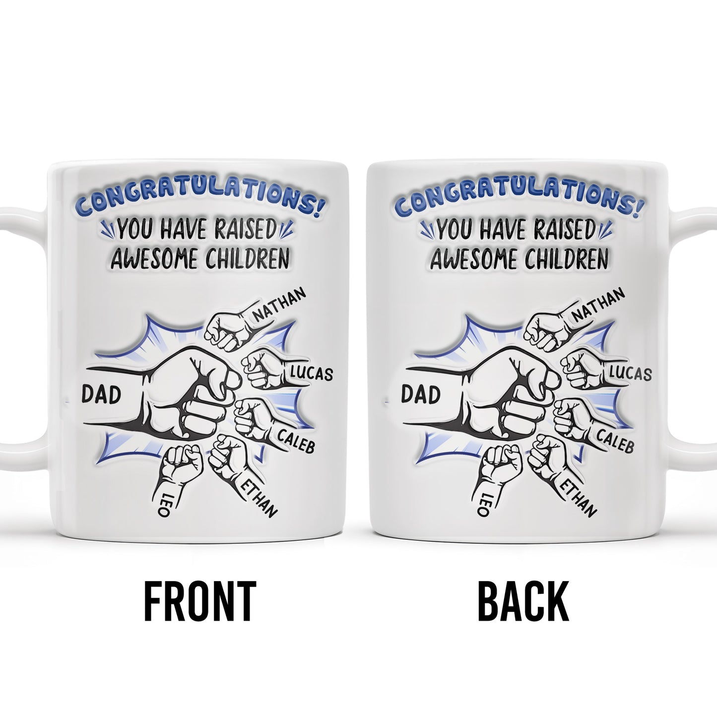 Congratulations! You have raised awesome children, Handshake and Fist Bump