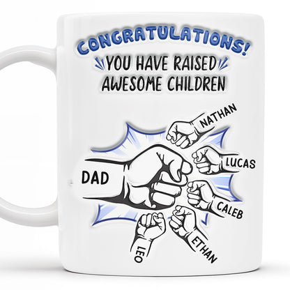 Congratulations! You have raised awesome children, Handshake and Fist Bump
