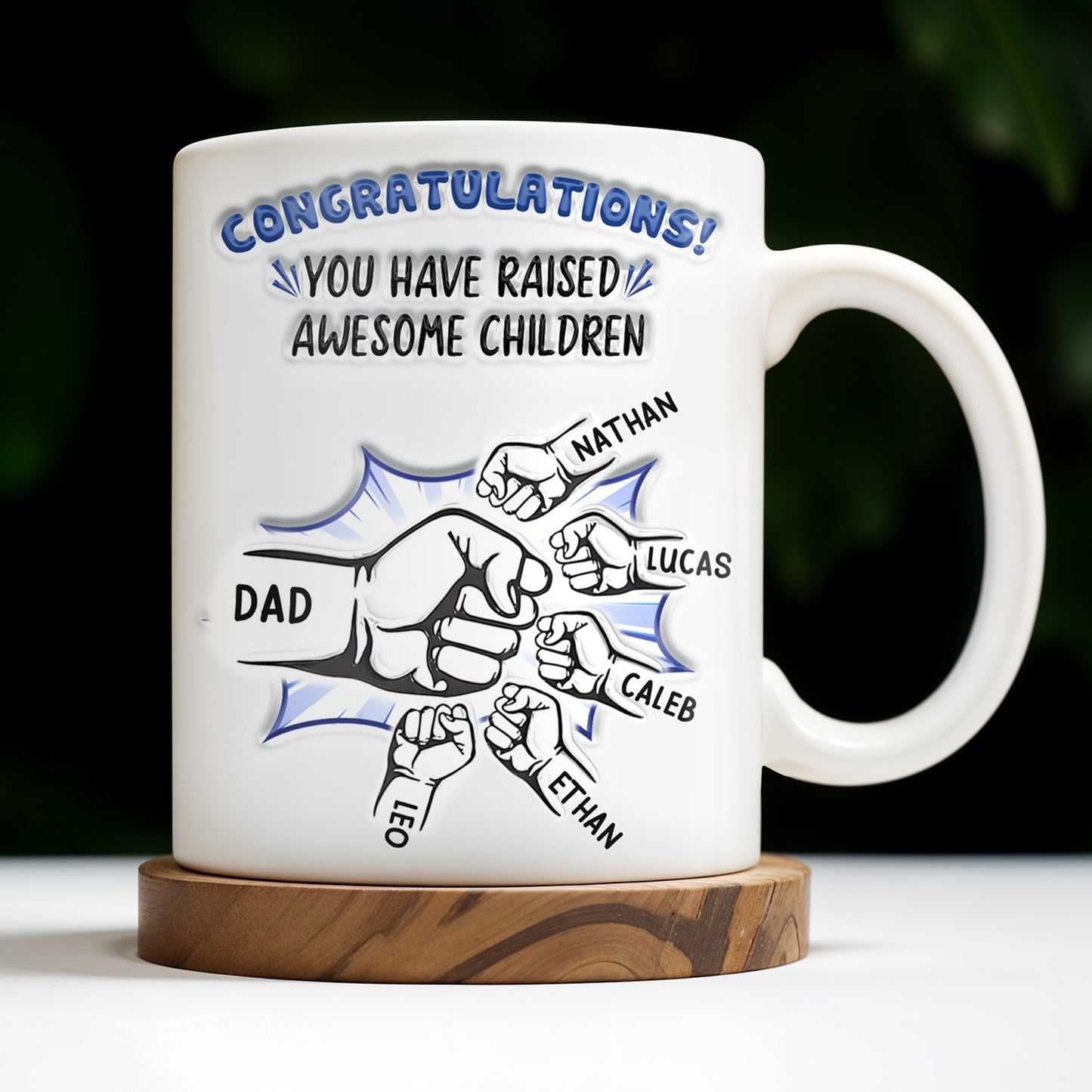 Congratulations! You have raised awesome children, Handshake and Fist Bump