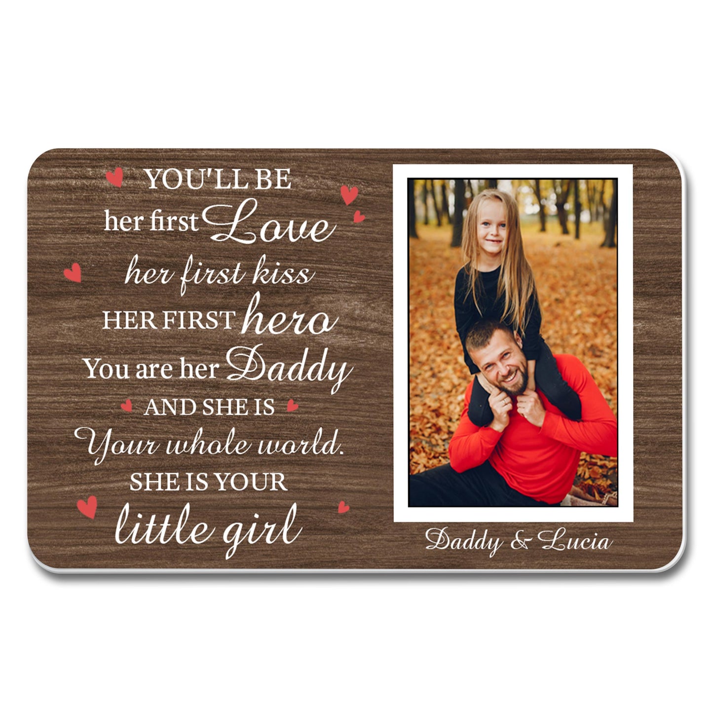 You'll be her first Love her first kiss her first hero, Hearts and Photo Area