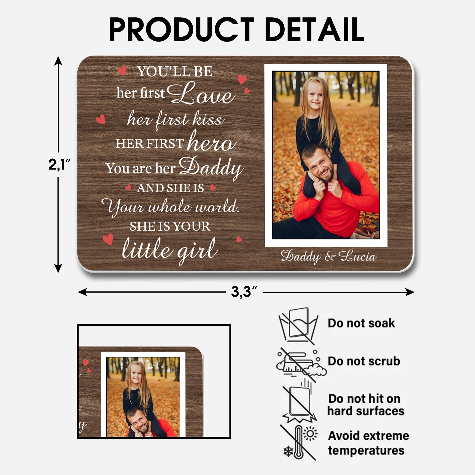 You'll be her first Love her first kiss her first hero, Hearts and Photo Area