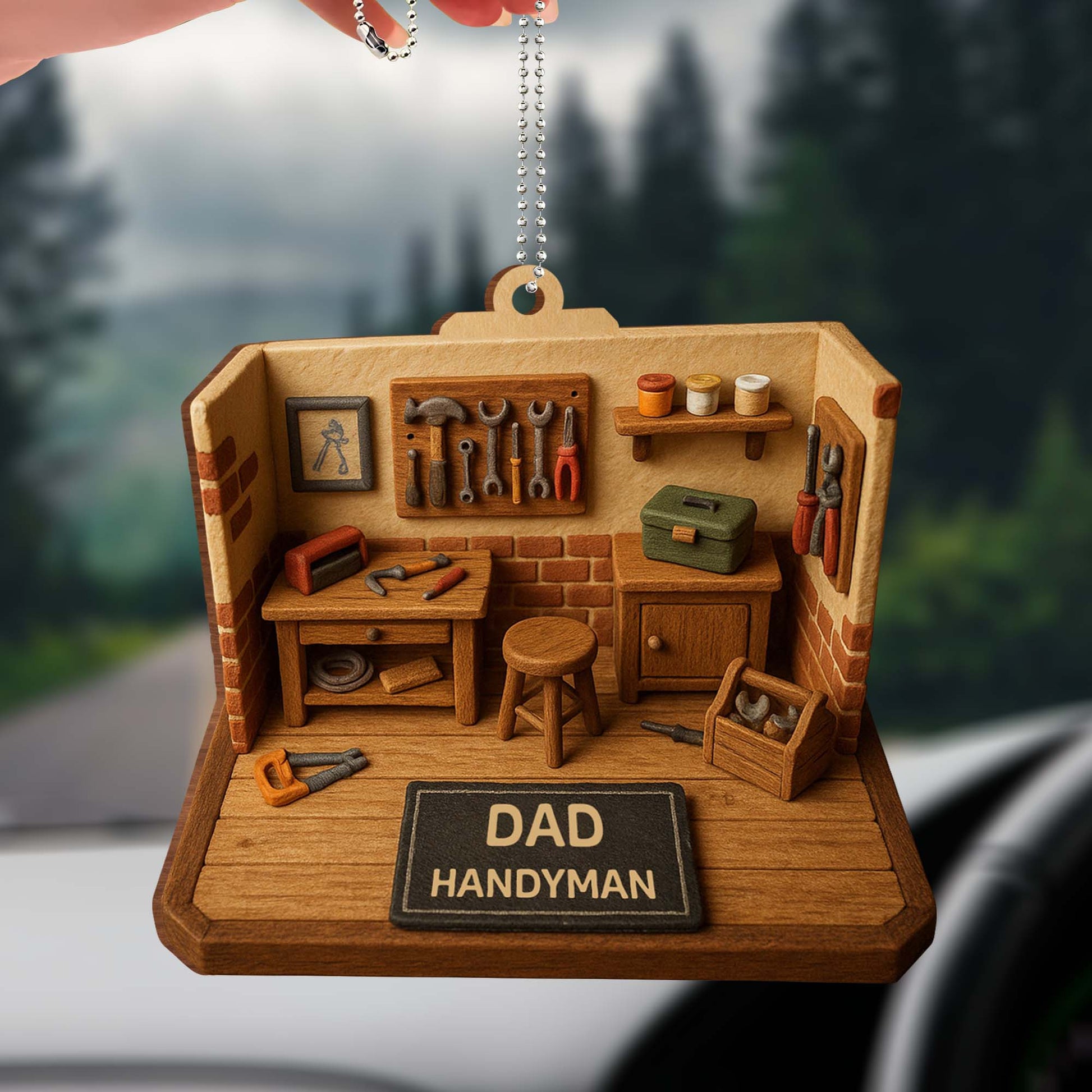 Dad Handyman, Tools And Workbench