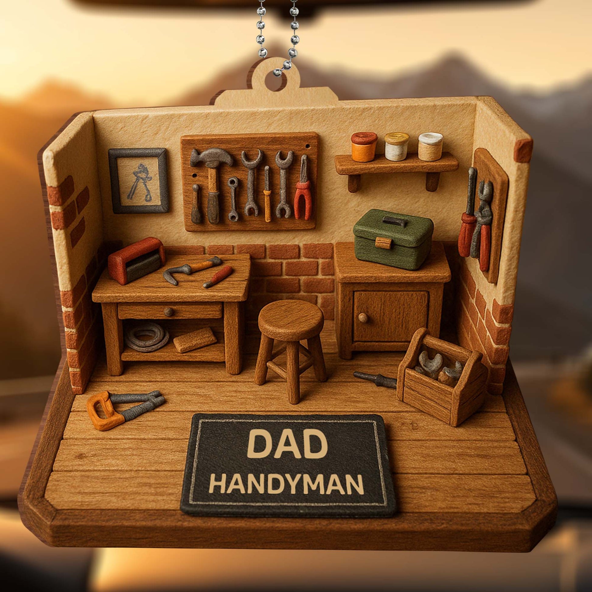 Dad Handyman, Tools And Workbench