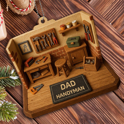Dad Handyman, Tools And Workbench